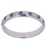 18ct White Gold 0.10ct Diamond And Sapphire Ring