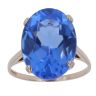 9ct Yellow Gold Blue Topaz Ring