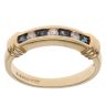 18ct Yellow Gold 0.10ct Diamond and Sapphire Ring