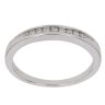 9ct White Gold 0.15ct Brilliant Cut Diamond Half Eternity Ring