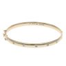 9ct Yellow Gold 0.35ct Brilliant Cut Diamond Bangle