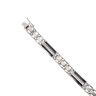 14ct White Gold 1.00ct Brilliant Cut Diamond and Onyx Watch Style Bracelet 7"