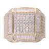 9ct Yellow Gold Cubic Zirconia Signet Ring