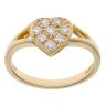 18ct Yellow Gold 0.25ct Brilliant Cut Diamond Heart Ring