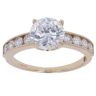 14ct Yellow Gold Cubic Zirconia Single Stone Ring