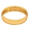 22ct Yellow Gold Patterned Wedding Band 5.2mm