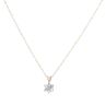 18ct Yellow Gold 0.35ct Brilliant Cut Diamond Cluster Pendant and Chain 18"