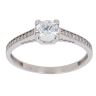 9ct White Gold Cubic Zirconia Single Stone Ring