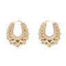 9ct Yellow Gold Large Oval Creole Earrings