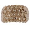 9ct Yellow Gold Four Row Keeper Ring
