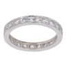18ct White Gold Cubic Zirconia Full Eternity Ring