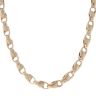 9ct Yellow Gold Patterned Tulip Chain 26"