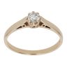 9ct Yellow Gold 0.25ct Brilliant Cut Diamond Solitaire Ring
