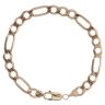 9ct Yellow Gold Figaro Bracelet 8.5"