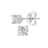18ct White Gold 0.50ct Natural Diamond Solitaire Earrings