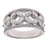 18ct White Gold 1.97ct Marquise and Brilliant Cut Diamond Fancy Ring
