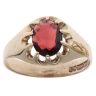 9ct Yellow Gold Garnet Signet Ring