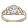 9ct Yellow Gold Cubic Zirconia Celtic Ring