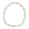 9ct Yellow and White Gold Infinity Bracelet 7"