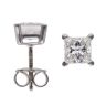 9ct White Gold 2.00ct Princess Cut Lab Grown Diamond Stud Earrings