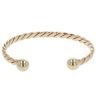 9ct Yellow Gold Patterned Torque Bangle