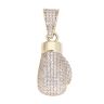 9ct Yellow Gold Cubic Zirconia Boxing Glove Pendant