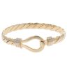 9ct Yellow Gold Fancy Hinged Bangle