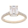 9ct Yellow Gold 2.65ct Emerald Cut Lab Grown Diamond Solitaire Ring