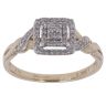 9ct Yellow Gold 0.20ct Single Cut Diamond Cluster Ring