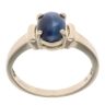 9ct Yellow Gold Sapphire Cabochon Single Stone Ring