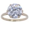 9ct Yellow Gold Cubic Zirconia Single Stone Ring