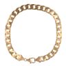 9ct Yellow Gold Square Curb Bracelet 8.5"