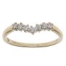 9ct Yellow Gold 0.25ct Brilliant Cut Diamond Wishbone Ring