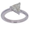18ct White Gold 0.95ct Trillion Cut Diamond Solitaire Ring