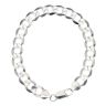 Silver Curb Bracelet 8.5" By Icesia