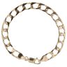9ct Yellow Gold Square Curb Bracelet 8.5"