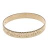 9ct Yellow Gold Patterned Bangle