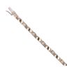 9ct White Gold 0.15ct Diamond Bracelet 7.5"