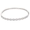 18ct White Gold 1.22ct Brilliant Cut Diamond Bangle