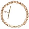 9ct Yellow Gold Rollerball T-Bar Bracelet 7.5"