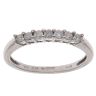 14ct White Gold 0.25ct Brilliant Cut Diamond Half Eternity Ring