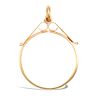9ct Yellow Gold Tenth Krugerrand Pendant Mount - Scroll Top