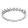 9ct White Gold 0.30ct Brilliant Cut Diamond Half Eternity Ring