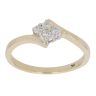 9ct Yellow Gold 0.20ct Brilliant Cut Diamond Cluster Ring
