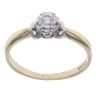 9ct Yellow Gold 0.20ct Brilliant Cut Diamond Solitaire Ring