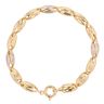 14ct Yellow and White Gold Greek Key Fancy Bracelet 8.5"