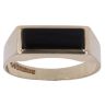 9ct Yellow Gold Onyx Rectangle Signet Ring