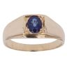 9ct Yellow Gold Sapphire Signet Ring