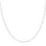 Silver Paperclip Chain 24" By Icesia