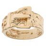 9ct Yellow Gold Patterned Buckle Ring